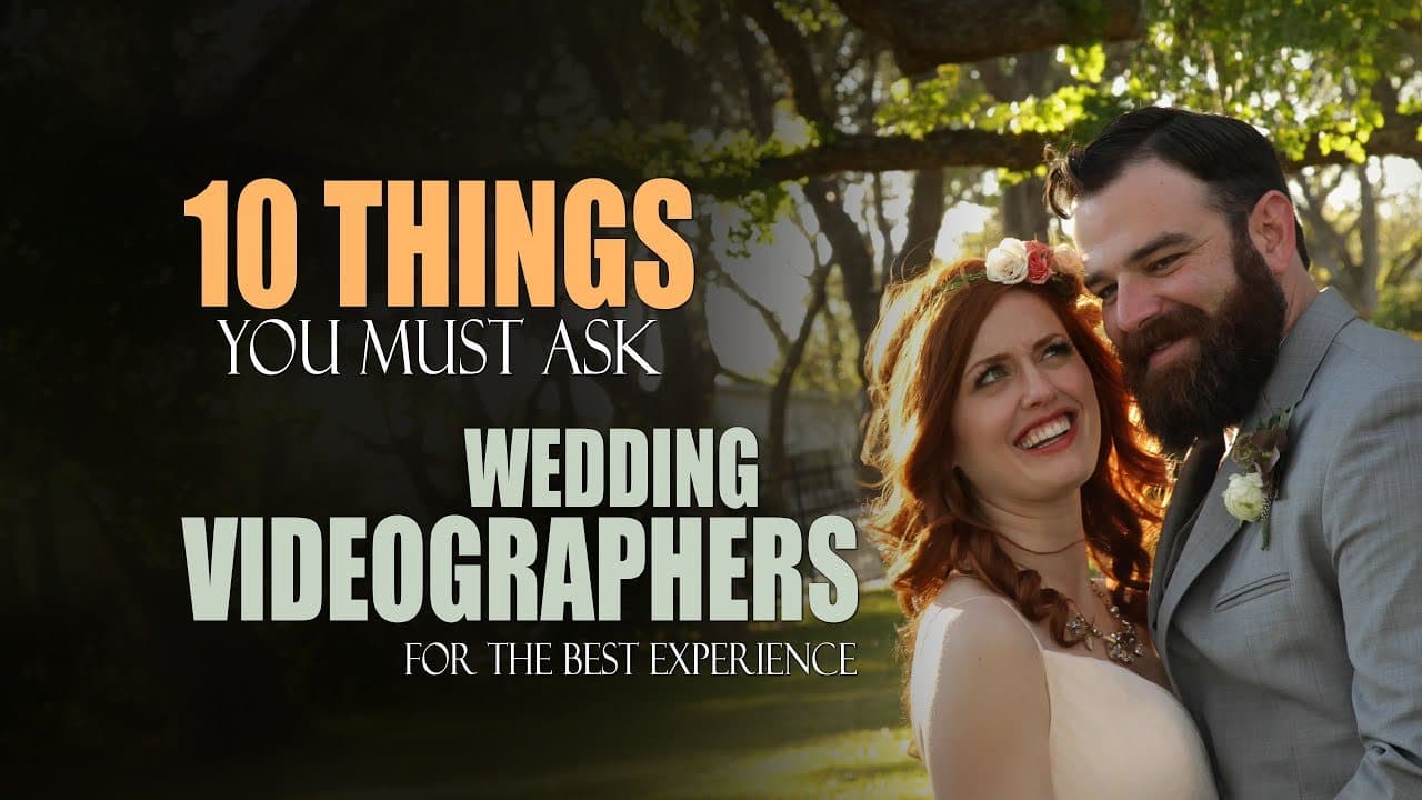 10 questions to ask when shopping for a wedding videographer.
